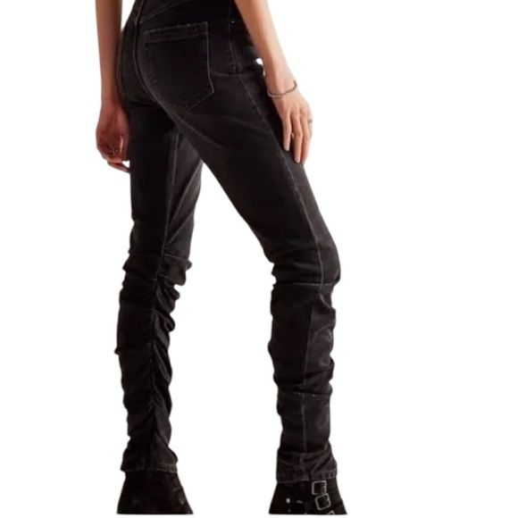 We The Free Daliah Stacked Low Rise Straight Cinched Leg Boho Urban Streetwear - Picture 12 of 13